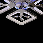 Світлодіодна люстра "квадрати" 80 Вт з бабл акрилом і підсвічуванням підстави D-S9268/4 LED, фото 6