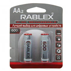 Акумулятор AA R6 Rablex 600 mAh 1.2V (ціна за 1 акумулятор)
