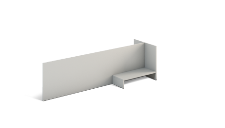 Настільна перегородка для столів Сенс S6.09.13 ширина 1336 мм (MConcept-ТМ)