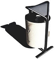 Урна для сміття металева Стайл 30 літрів, біла (Rud ТМ)