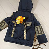 Куртка-жилет для хлопчика "Рюкзачок" світловідбивні вставки 24, 34, фото 2