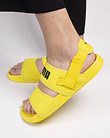 Спортивные босоножки для девушек. Сандалии Puma Sandal Yellow. Босоножки Puma желтого цвета