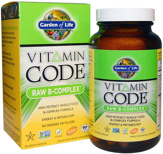 Комплекс витаминов группы В Garden of Life Vitamin Code Raw B Complex ...