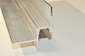 Алюмінієвий профіль теневого шва під LED-стіль 14.5 мм без покриття 2700 мм