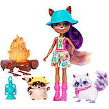 Enchantimals FJJ29 Набір Кемпінг біля багаття і лялька Єнот Рейлин, фото 2