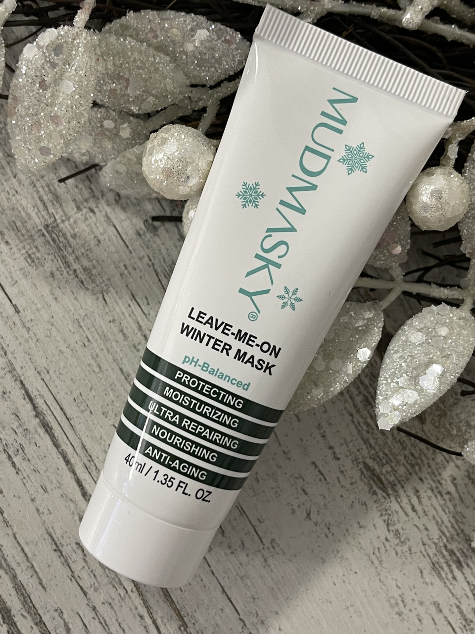 Захисна маска для шкіри обличчя взимку MUDMASKY Leave-Me-On Winter Mask