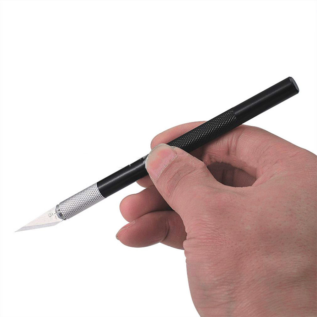 Макетный нож Bk + 5 лезвия №11 модельный нож цанговый зажим хобби моделирование цанга - фото 4 - id-p1344169241