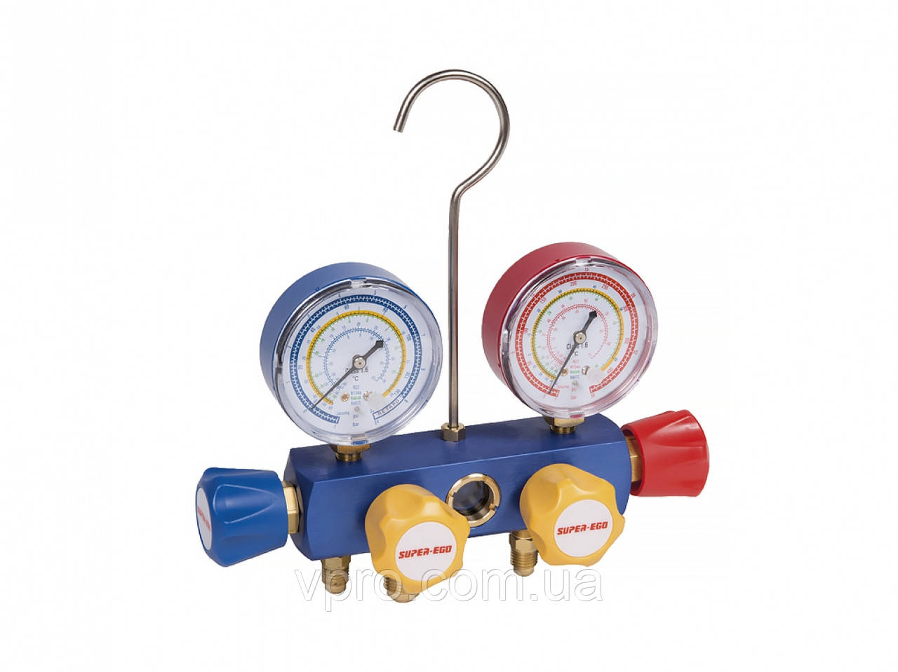 2-х вентильний манометричний колектор SUPER-EGO SEGO MANFL 1/4" (R404A, R407C, R134A, R22)