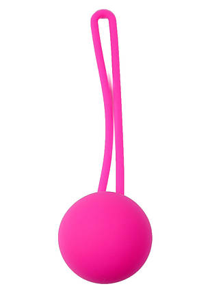 Вагінальна кулька Silicone Kegel Ball Pink, 3,2 см, фото 1