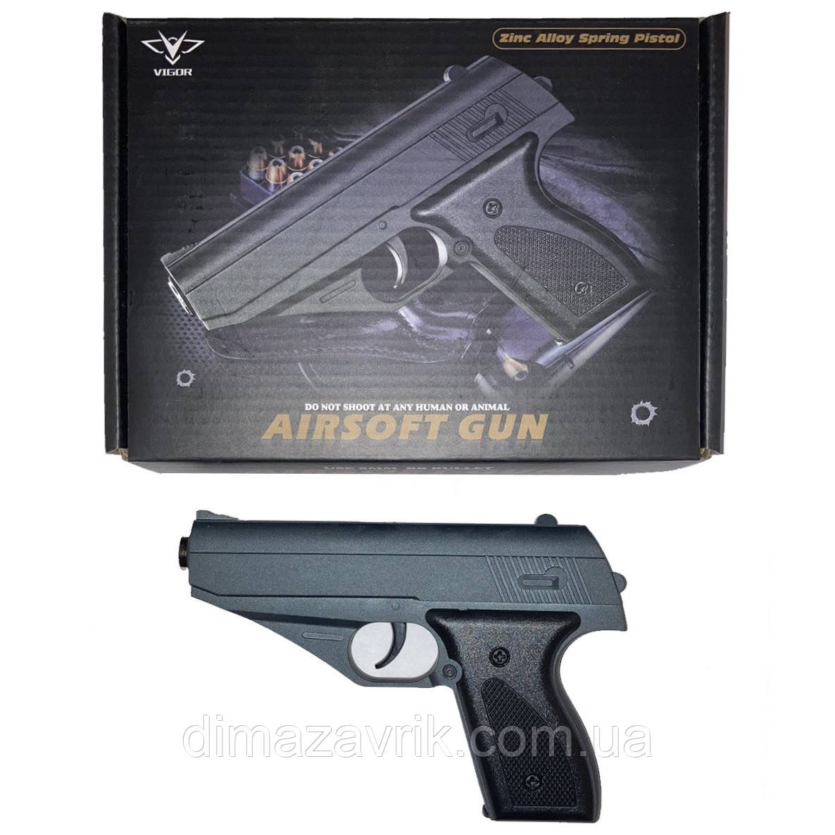 Дитячий пістолет C. 6 метал, фото 1