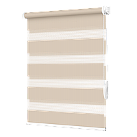 Ролеты на окна Жалюзи Рулонные шторы День Ночь Кремовый