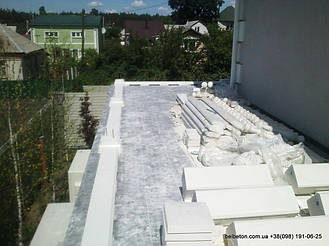 В данной работе использована бетонная балясина, модели В0, она не нуждается в шпаклевке и покраске. Срок службы 

изделий  не менее 25 лет под открытым небом. Наши балясины и балюстрады обладают высокой прочностью и плотность.