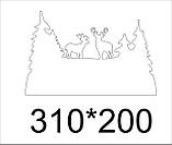 Новорічний декор на вікна Олені | Новогодний декор на окна Олени, фото 2