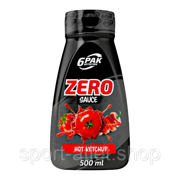 Замінник харчування 6PAK Nutrition Zero Sauce, 500 мл — гострий кетчуп
