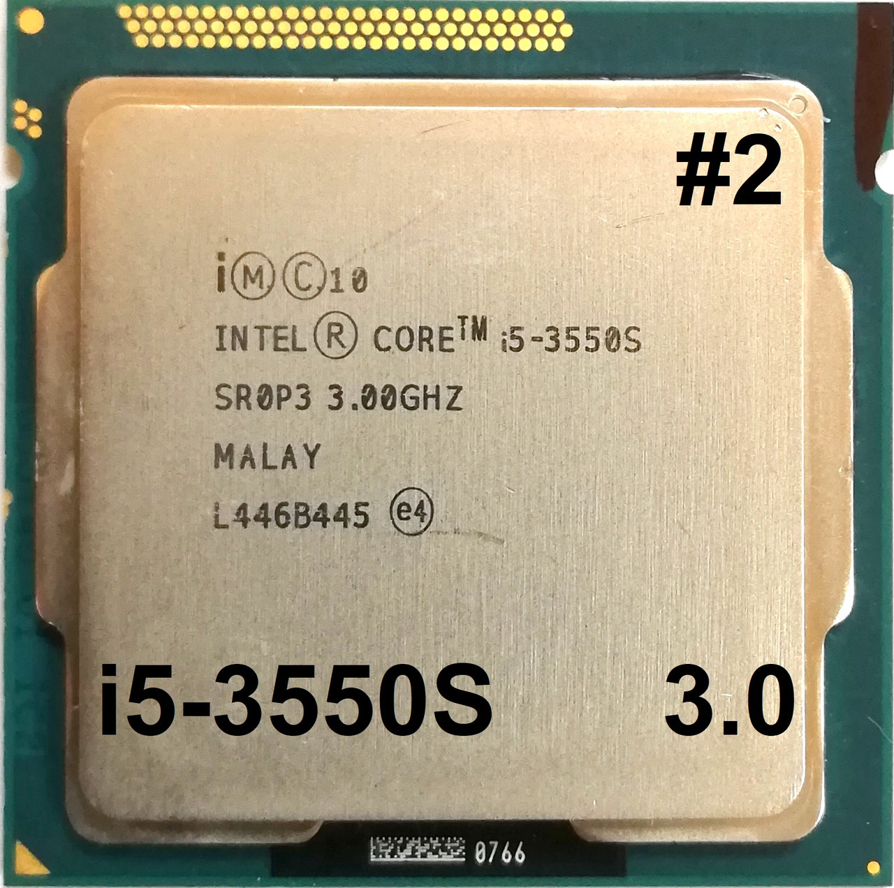 Процесор ЛОТ #2 Intel Core i5-3550S E1 SR0P3 3.0 GHz up 3.7 GHz 6M Cache Socket 1155 Б/У