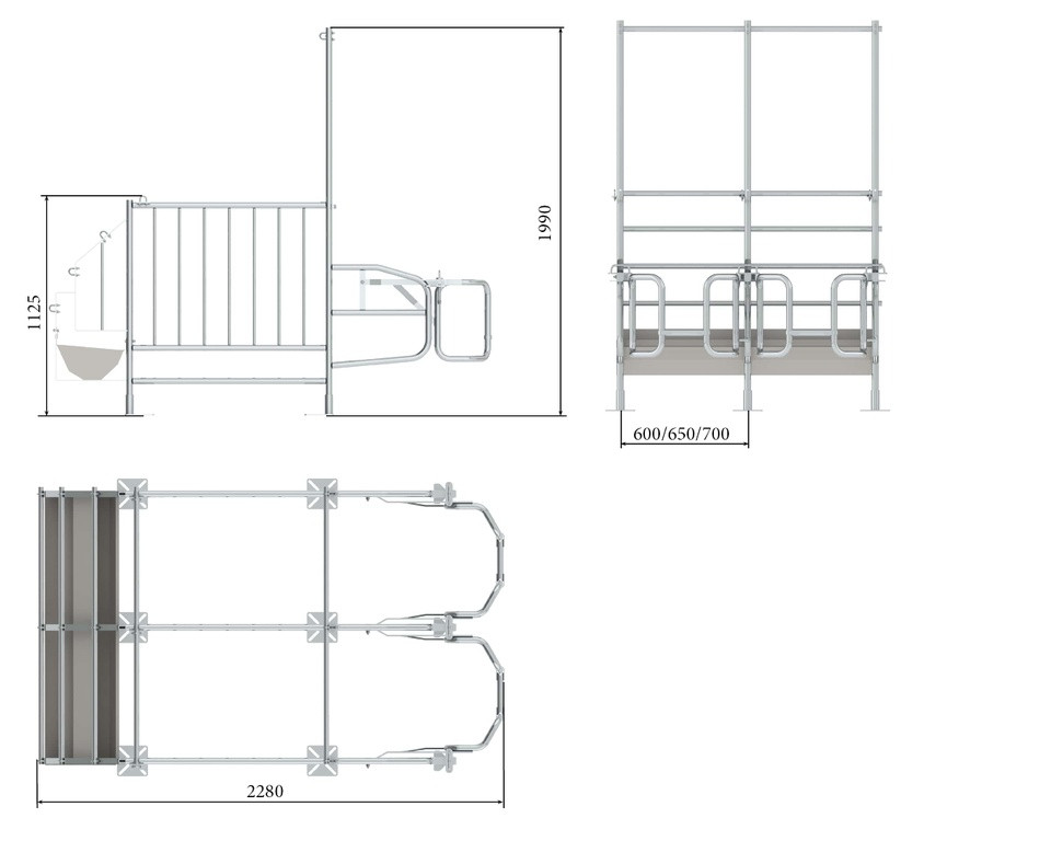 Купити Станок для осеменения свиней П-образный (модель 20), ціна 5574 ...