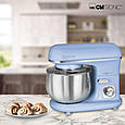 Кухонний комбайн, планетарний міксер, тістоміс CLATRONIC KM 3711 Blue (1100Вт, 5л, Німеччина), фото 4