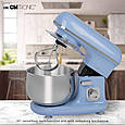 Кухонний комбайн, планетарний міксер, тістоміс CLATRONIC KM 3711 Blue (1100Вт, 5л, Німеччина), фото 3