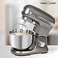 Кухонний комбайн, планетарний міксер, тістоміс PROFI COOK PC-KM 1197 Gray (metal корпус, 1200Вт, 5л, Німеччина), фото 7