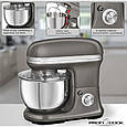 Кухонний комбайн, планетарний міксер, тістоміс PROFI COOK PC-KM 1197 Gray (metal корпус, 1200Вт, 5л, Німеччина), фото 9
