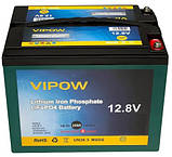 Акумуляторна батарея Vipow LiFePO4 12.8V 30Ah ВМS 25A (225x120x175) до 4000 циклів, фото 3