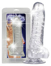 Анальна пробка Crystal Clear Dong with Suction Base