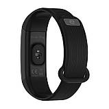 Розумний фітнес-браслет Zeblaze Plug HR з пульсометром і захистом від води IP67 (Чорній), фото 3