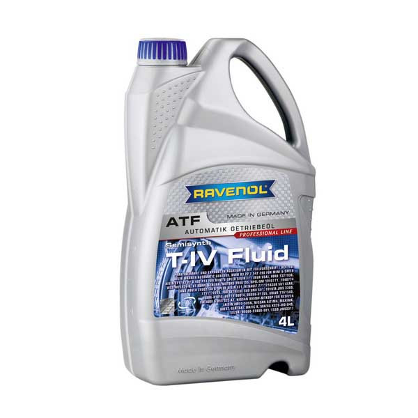 Ravenol ATF T-IV Fluid 4л (1212102-004) Напівсинтетична трансмісійна олива АКПП AISIN WARNER BMW GM FORD