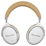 Бездротові Bluetooth-навушники Bluedio F2 з поворотними чашами та кейсом (Білий), фото 4