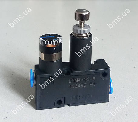 Регулюючий клапан тиск FESTO LRMA-QS-6, натяжка ременя BMS Worker, фото 1