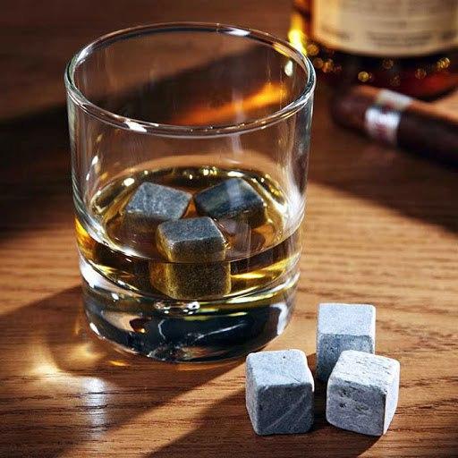 Камені для охолодження віскі та напоїв WHISKY STONES, кубики для віскі, багаторазовий лід (Виски Стоунс)