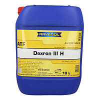 Ravenol ATF Dexron III H 10л (1212100-010) Полусинтетическое трансмиссионное масло АКПП ZF MB VOITH ALLISON