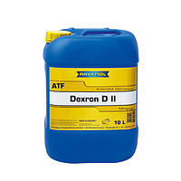 Ravenol ATF Dexron D II 10л (1213102-010) Минеральное трансмиссионное масло АКПП ZF MB FORD GM MAN ALLISON