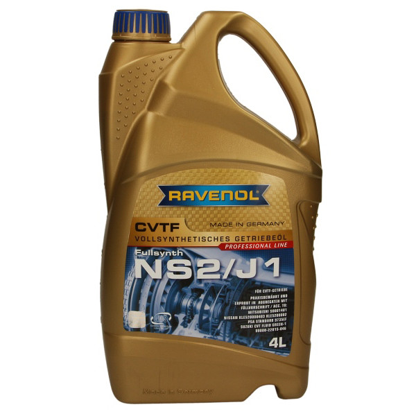 Ravenol CVTF NS2/J1 Fluid 4л (1211114-004) Синтетична трансмісійна олива АКПП NISSAN MITSUBISHI PSA