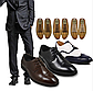 Шнурки силіконові круглі універсальні для класичного взуття. Колір коричневий, фото 3