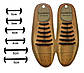 Шнурки силіконові круглі універсальні для класичного взуття. Колір коричневий, фото 7