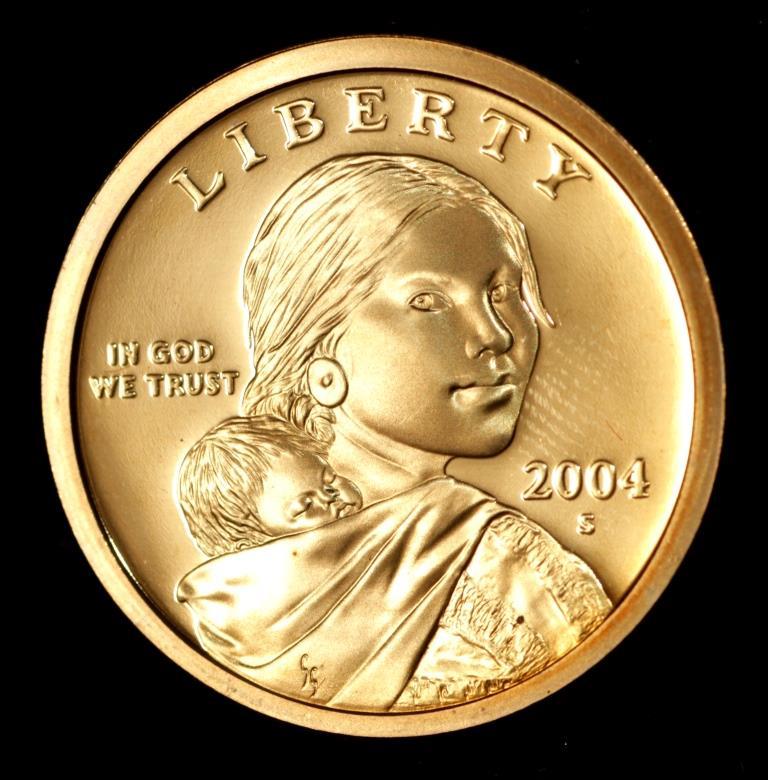 Монета США 1 долар 2004 р. Сакагавея. Парящий орел