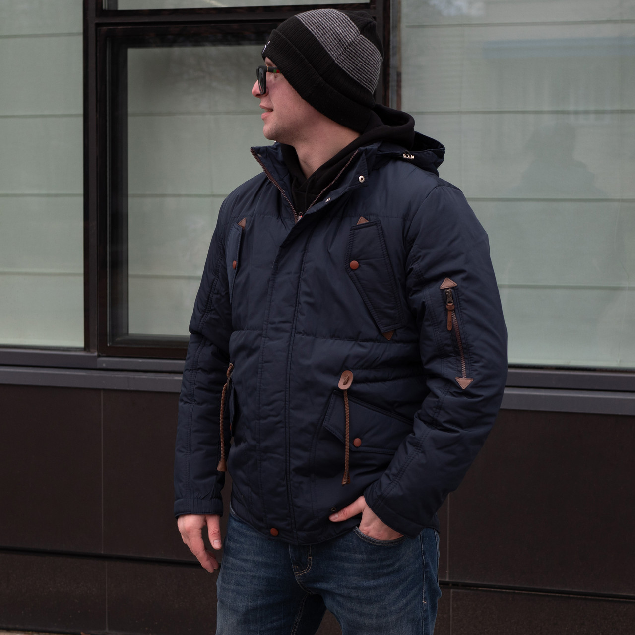 Куртка парка мужская демисезонная 44,46,48 темно-синий: продажа, цена в ...