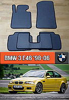 ЕВА коврики БМВ 3 е46 1998-2006. EVA резиновые ковры на BMW 3 E46 320i