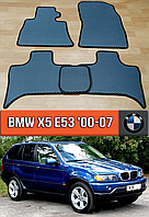 ЕВА коврики БМВ Х5 е53 2000-2007. EVA резиновые ковры на BMW X5 E53