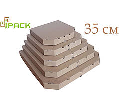 Коробка для піци 35 см бура 350х350х35 мм