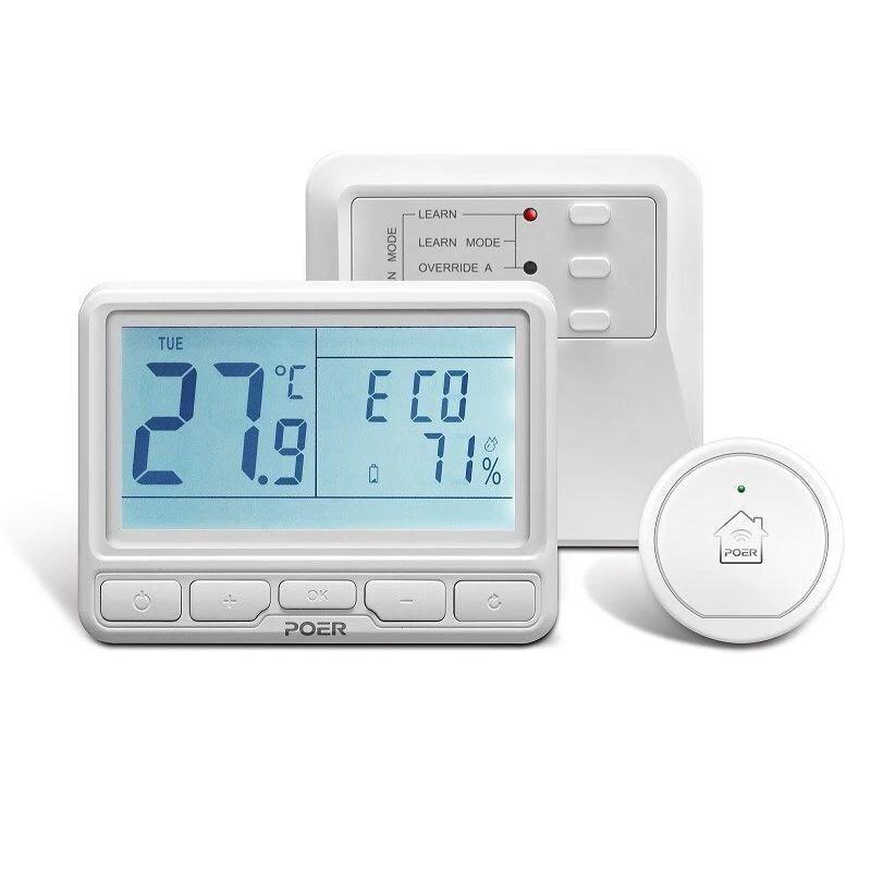 Бездротовий термостат з wifi терморегулятором для котла і теплої підлоги Poer PTC10 - WIFI, фото 1