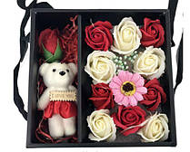 Подарунковий набір мила з троянд з Ведмедик