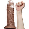 Реалістичний вібратор з пультом Legendary King-Sized Realistic Chubby Vibrating Dildo Brown 10.5", фото 7