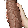 Реалістичний вібратор з пультом Legendary King-Sized Realistic Chubby Vibrating Dildo Brown 10.5", фото 6