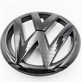 Емблема передня VW (Фольцваген) 135 мм GOLF 6 (2008-2013) - Чорний глянець (5K0853601)