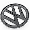 Емблема задня, значок на багажник VW Volkswagen (Фольцваген) 110 мм GOLF 6, PASSAT B7 / CC, POLO Чорний Карбон, фото 7