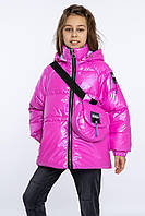 Куртка демісезонна для дівчаток Одрі з поясною сумочкою в комплекті Розміри 146