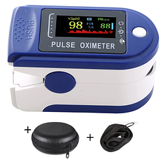 Пульсоксиметр Пальчиковий портативний, прилад для вимірювання пульсу та рівня кисню в крові, SPO2