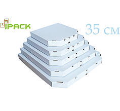 Коробка для піци 35 см біла 350х350х35 мм